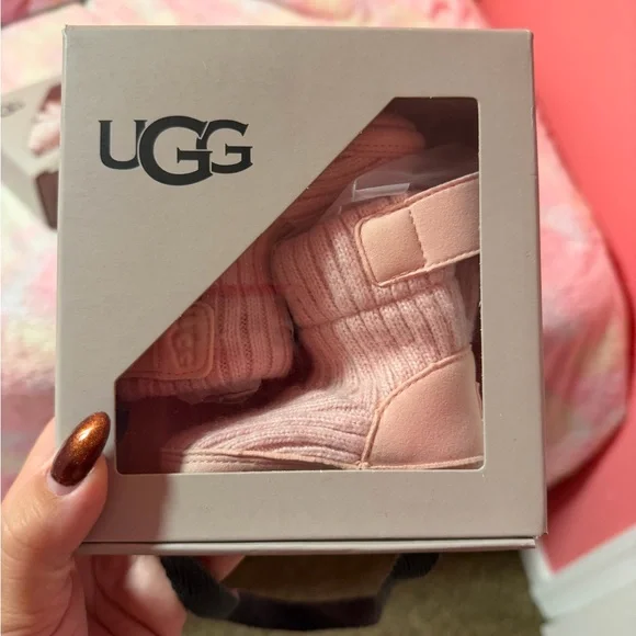 UGG Soft Pink Infant Booties - Picture 6 of 6